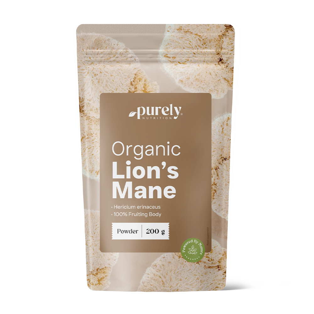 ΒΙΟ Τριχωτός μανιτάρι λιονταριού - μανιτάρι σε σκόνη.